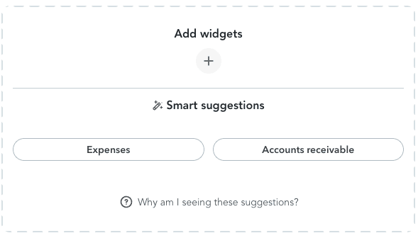 Dashboard - Remove Widget Suggestions